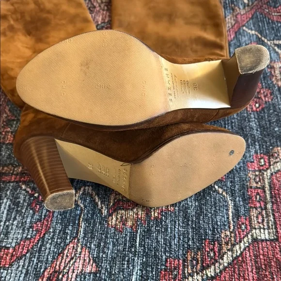 Sezane Brown Suede Knee-High Boots - Abby Boot - Picture 5 of 7